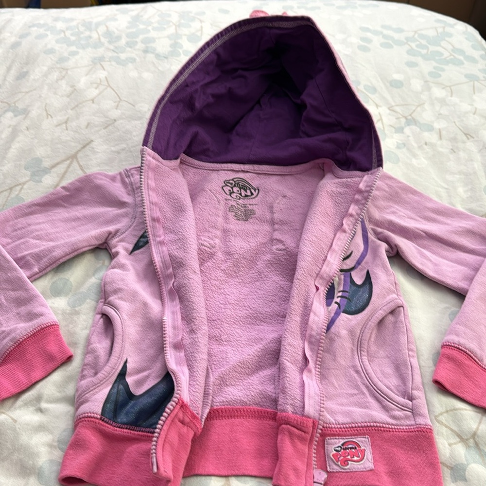 PLAY Size 5/6 - My Little Pony Twilight Sparkle Hooded Jacket - Picture 10 of 15